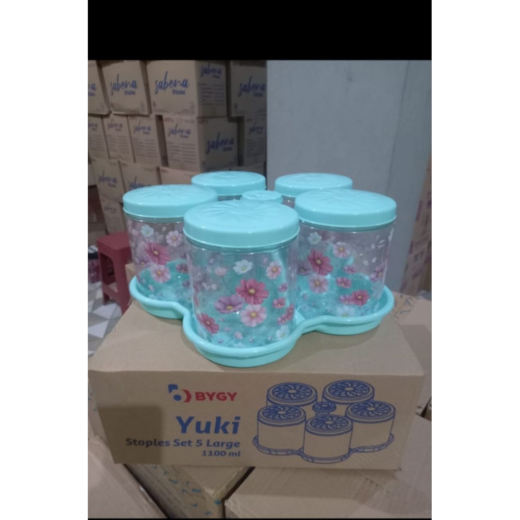 TOPLES SET BIGGY ISI 5 +NAMPAN UKURAN 1100 ML