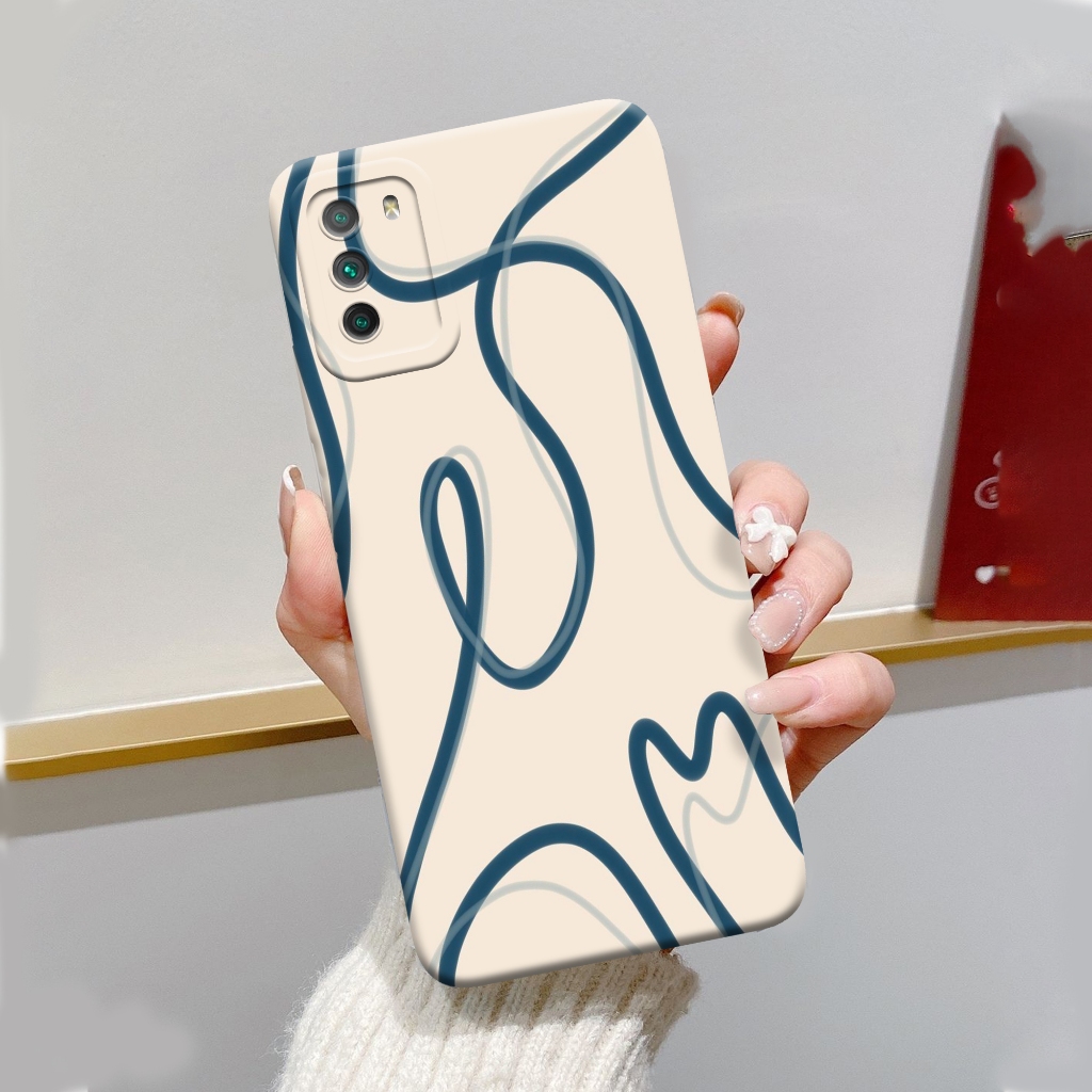 Case Xiaomi Poco M3 4G - ORORA - Casing Poco M3 - Motif case Abstrak - Softcase Poco M3 4G Pelindung