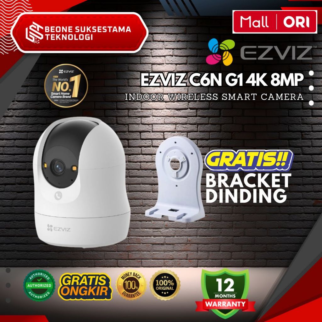 EZVIZ C6N 8MP 4K - Paket Bundling Bracket / MMC