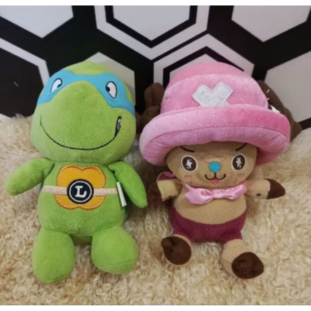 Boneka preloved/Boneka seken/Boneka ninja turtle & Boneka one piece