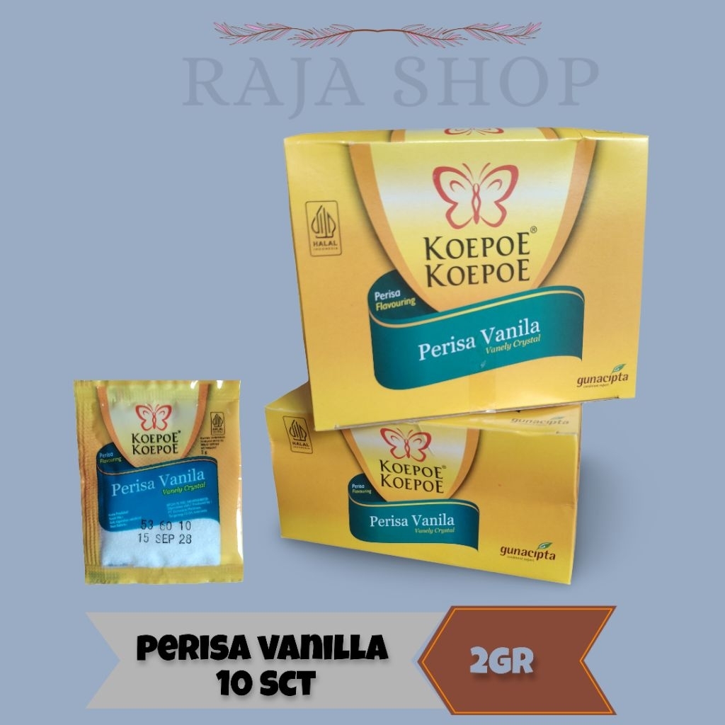 Vanilla Flavoring Sachet - Koepoe Koepoe 2gr, 10 Sachet