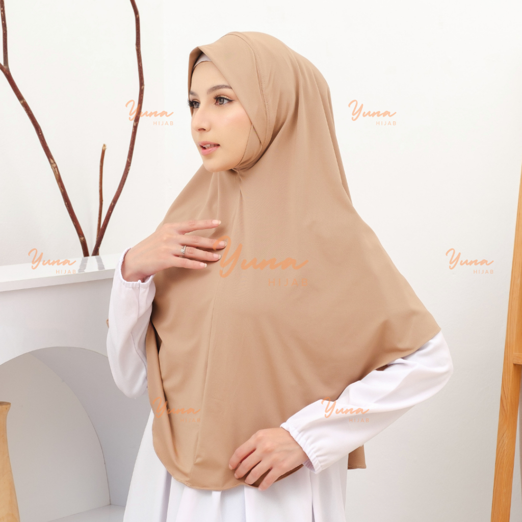 Hijab Dagu Malaysia Premium Jersey Size L I Bergo Dagu I Hijab Syari