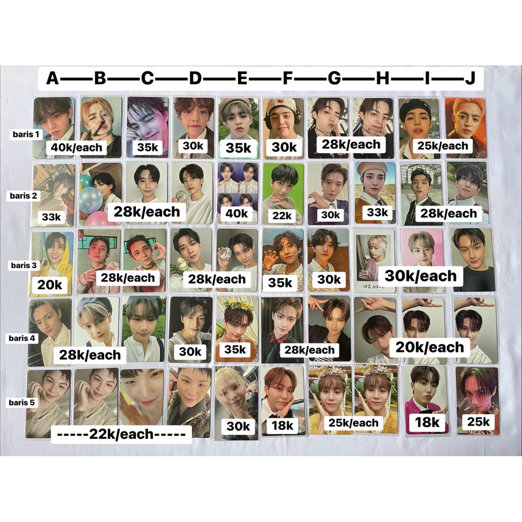 SEVENTEEN official photocard pc scoups jeonghan joshua jun woozi seungkwan album photocard attacca b