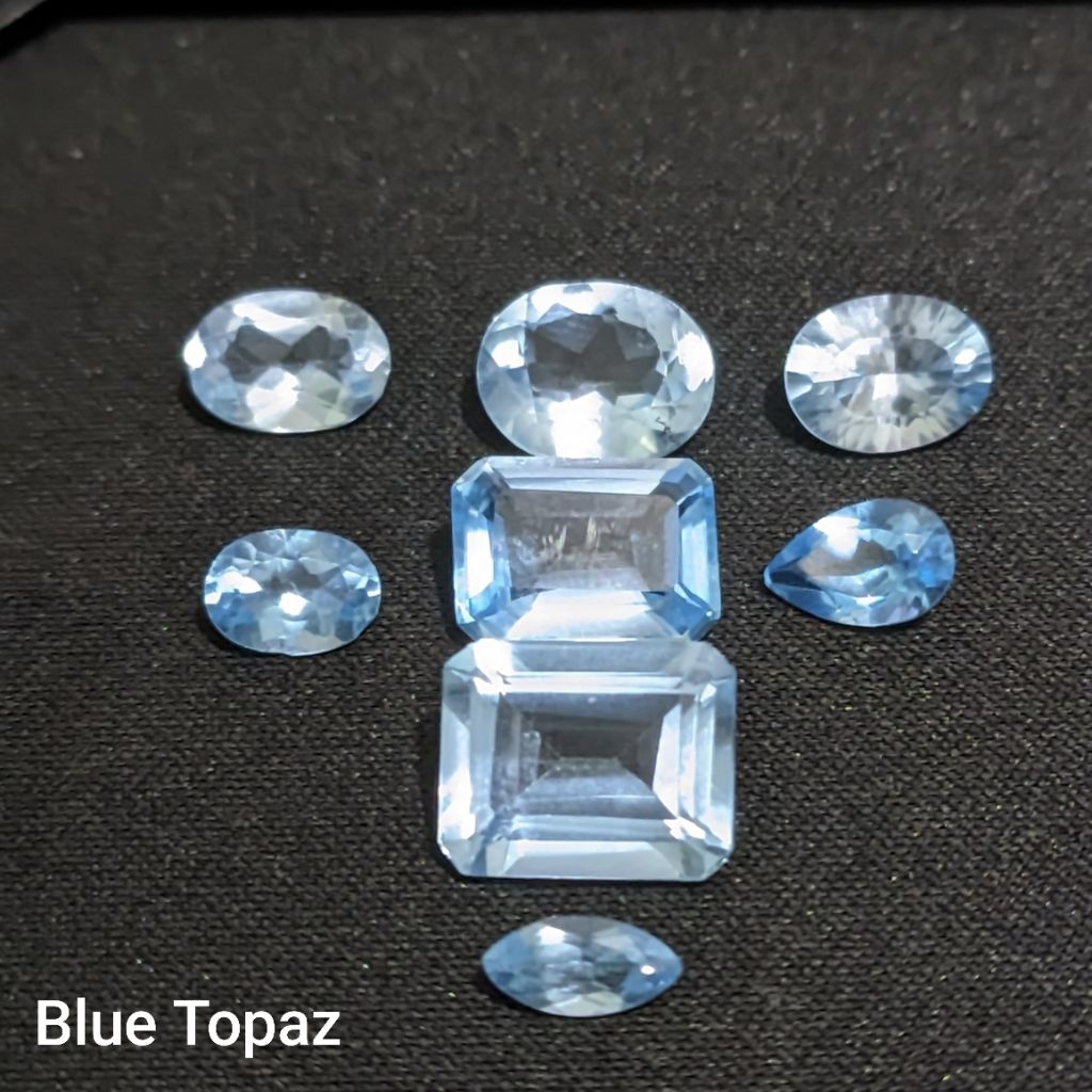 Batu Natural Blue Topaz