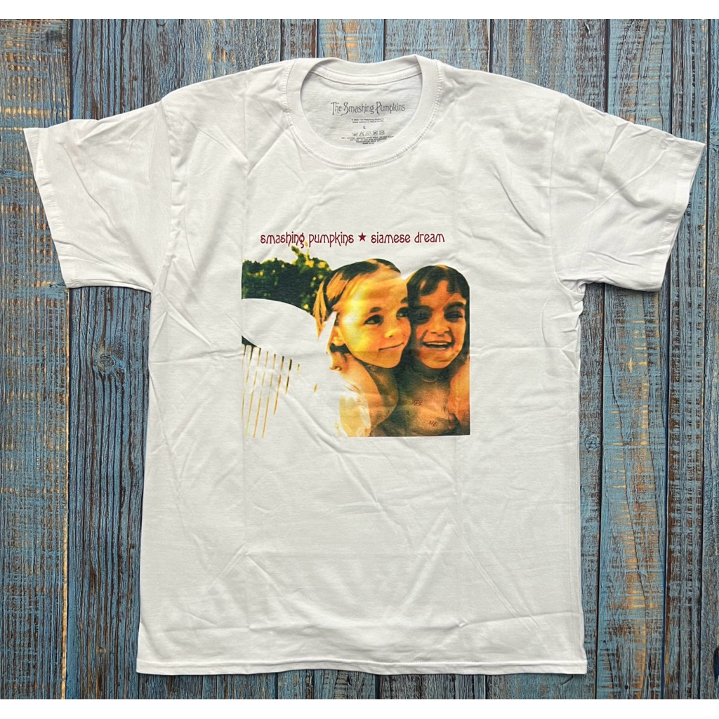 [ORI] Kaos T-Shirt Band The Smashing Pumpkins - Dream White Official Merchandise Kaos Pria