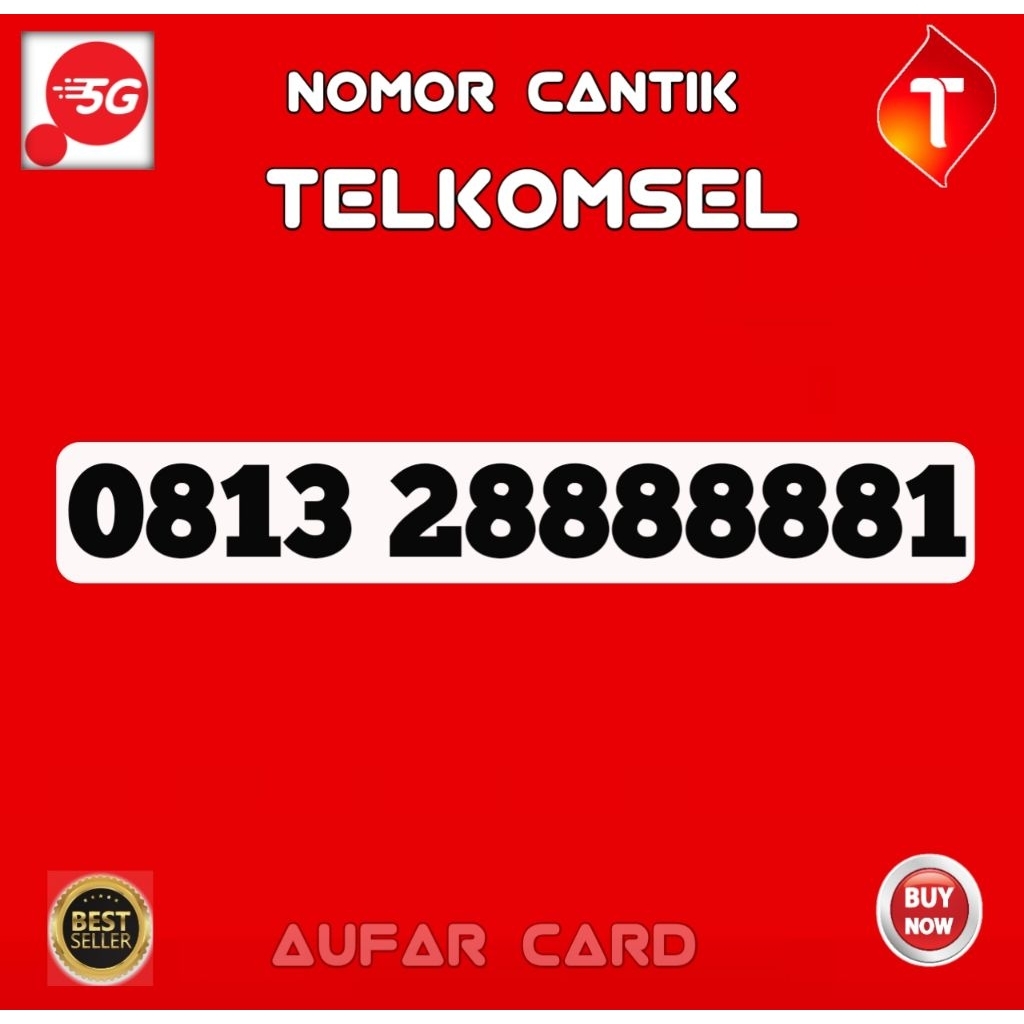Nomor Cantik Telkomsel Simpati 888888 888 888 Super 8888881 888881 88881 Awalan 0813