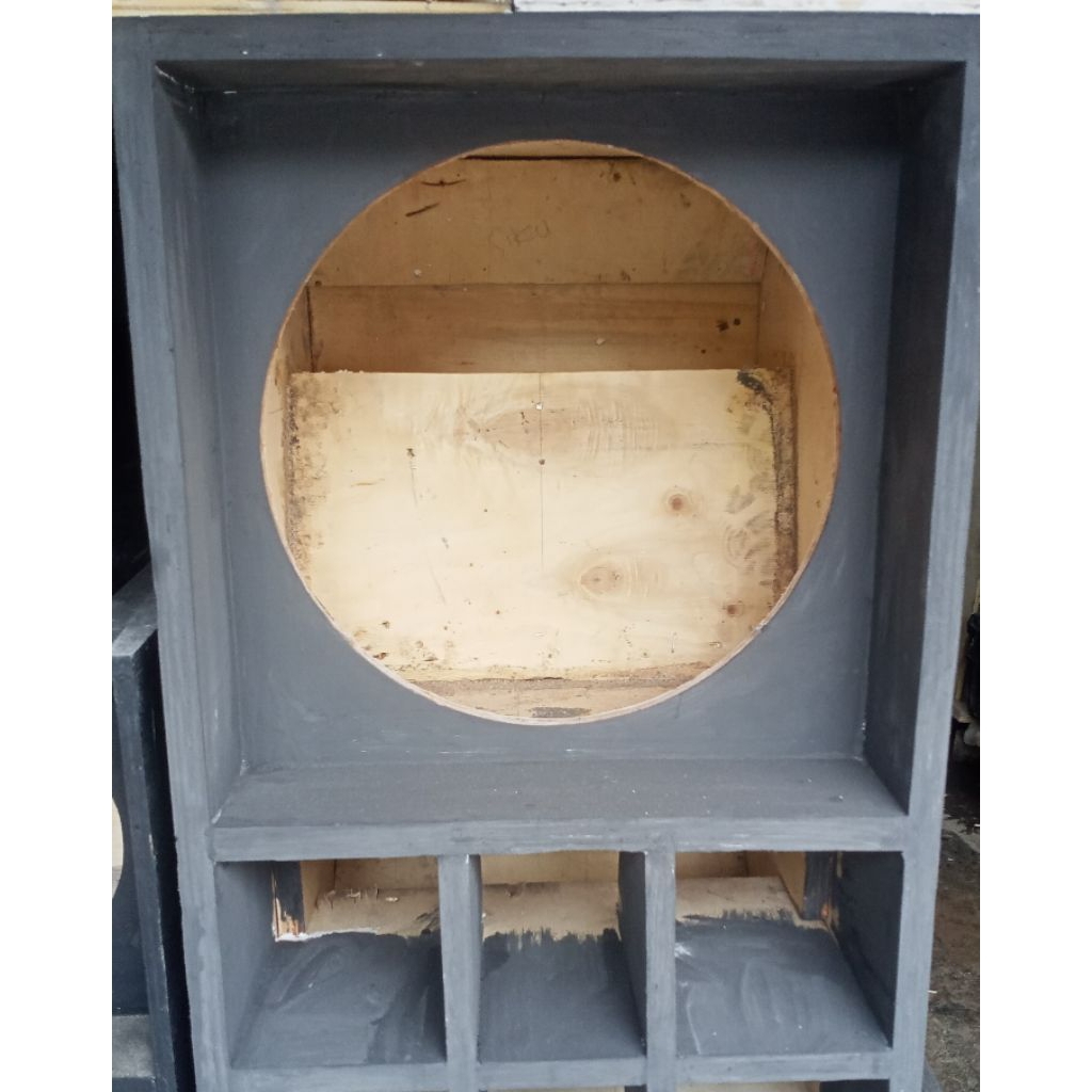 kayu box salon speaker CBS 12 inch kayu 15 mm rakitan potongan copotan