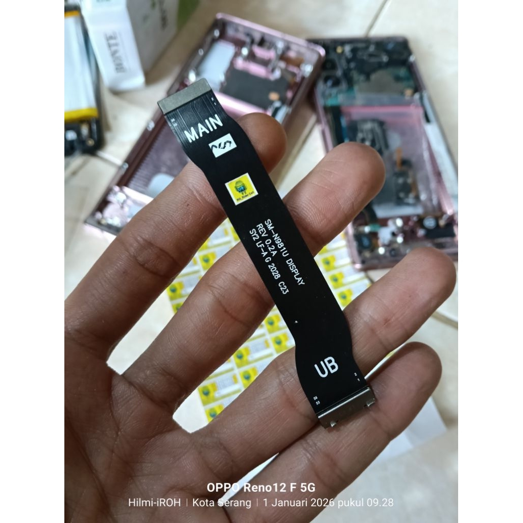flexible lcd Samsung note 20 biasa n980 ori copotan normal Tested dijamin jos