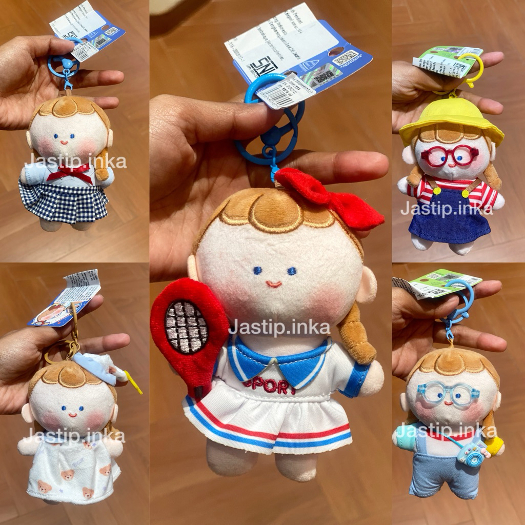 Miniso Keychain Plushie Girl Wear Dress