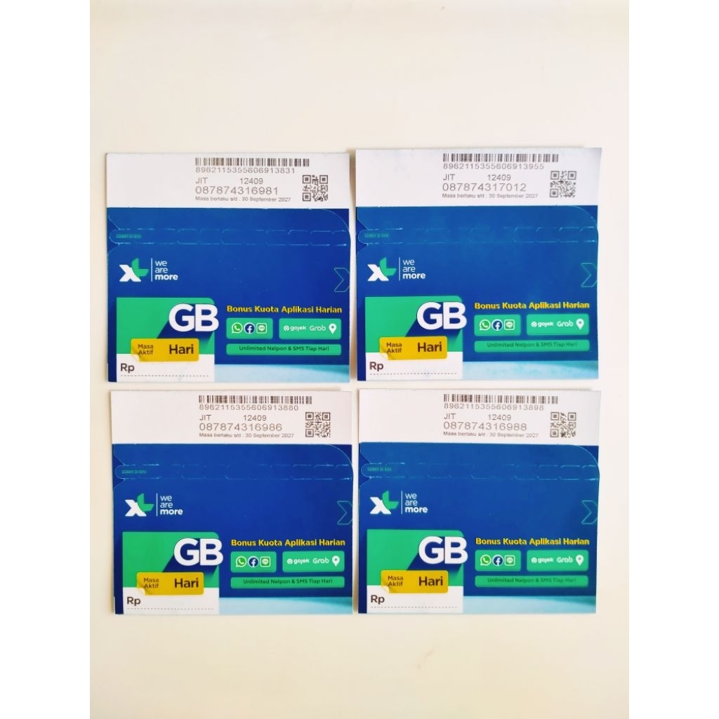 Kartu Perdana XL Tanpa Kuota Segel Fresh