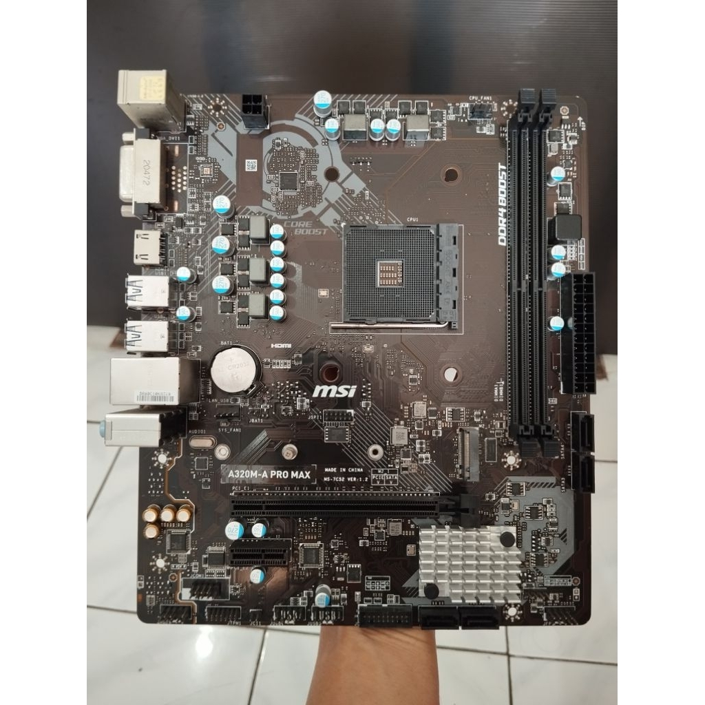 Motherboard AM4 Mobo AMD merk MSI A320M Pro Max