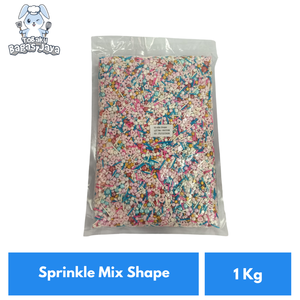 Hiasan Kue Sprinkle Mix Shape 1 Kg