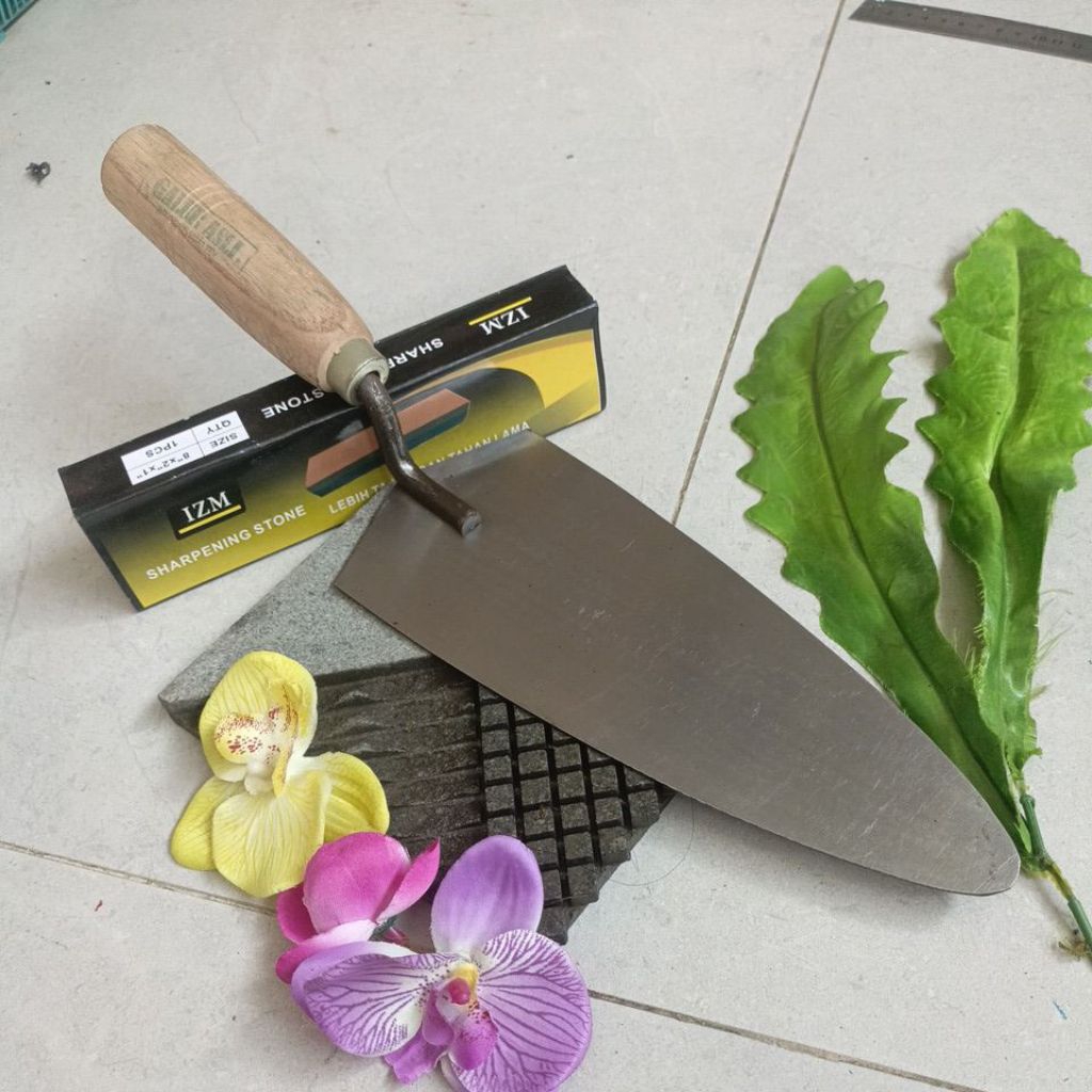 Sendok Semen  Cetok Semen Stainless Asli 25cm LANCIP tebal plat 1,2 mm stenlis