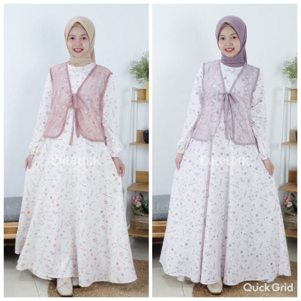 Gamis anak dan remaja cutetrik terbaru / Gamis Inaya Cutetrik