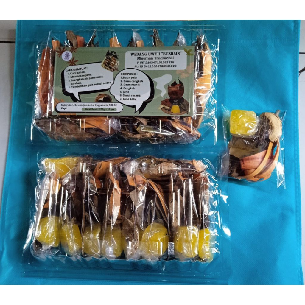 minuman herbal wedang uwuh komplit satu pack isi 10