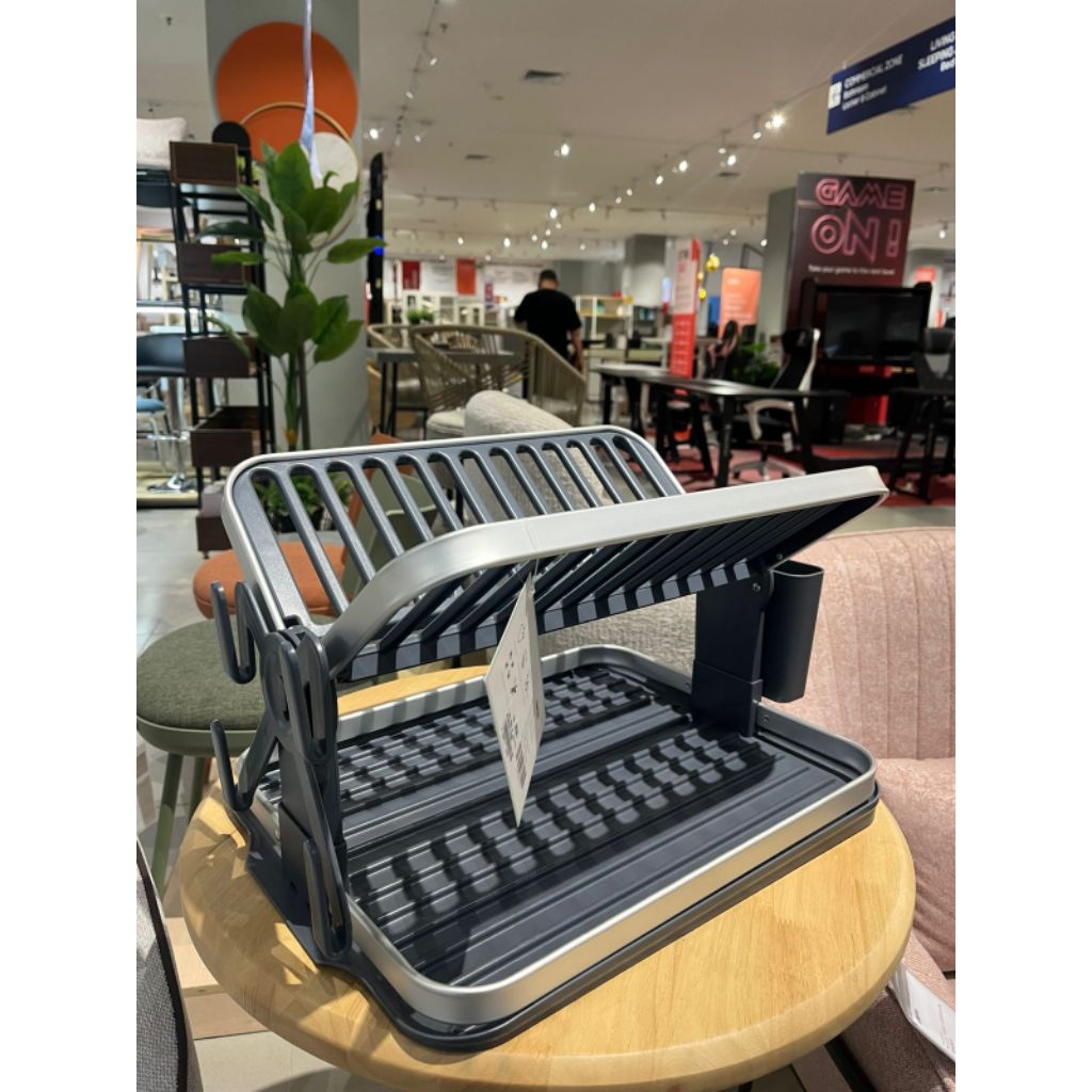 Informa rak piring troy putih aesthetic extendable willard