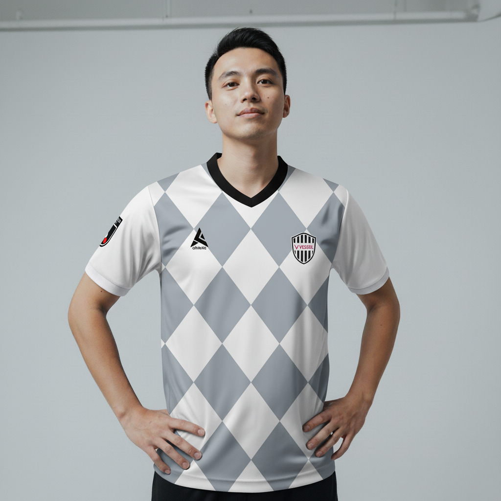 ATHLETIC SPORTWEAR - Jersey Vintage Bola Fantasy Vissel Kobe Away 2020 Fullprinting Casual - Atasan