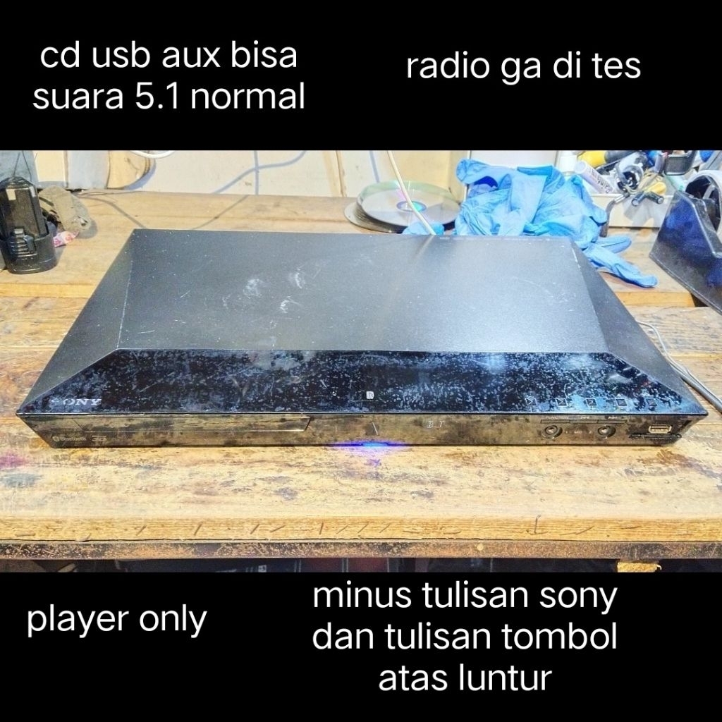 home theater sony. player only. amplifier bluetooth