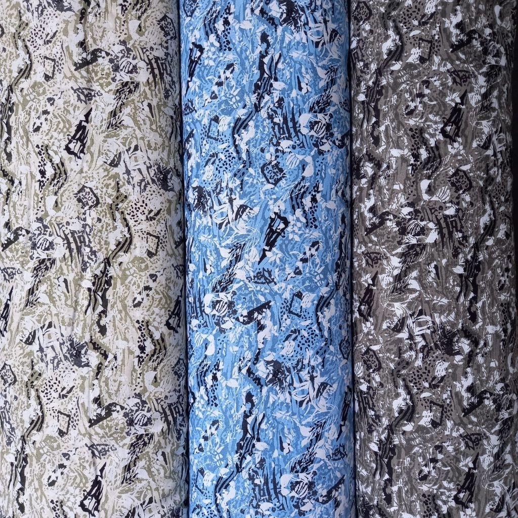 kain katun jepang motif abstrak