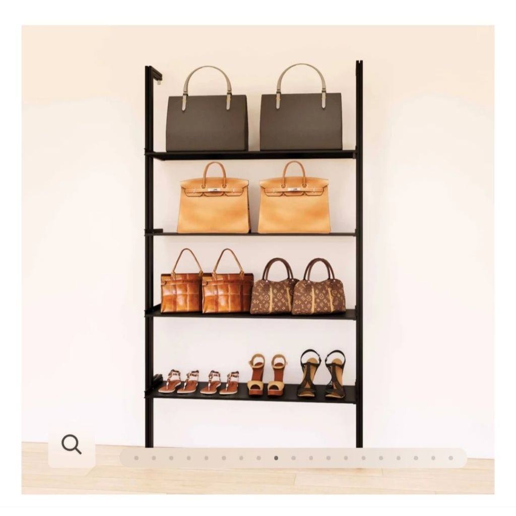 Rak Pajangan Display Tas Rak Susun Dinding