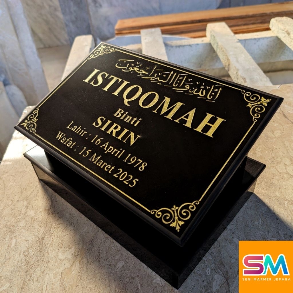 Seni Marmer - Dudukan Batu Nisan 20x30 cm Terlaris