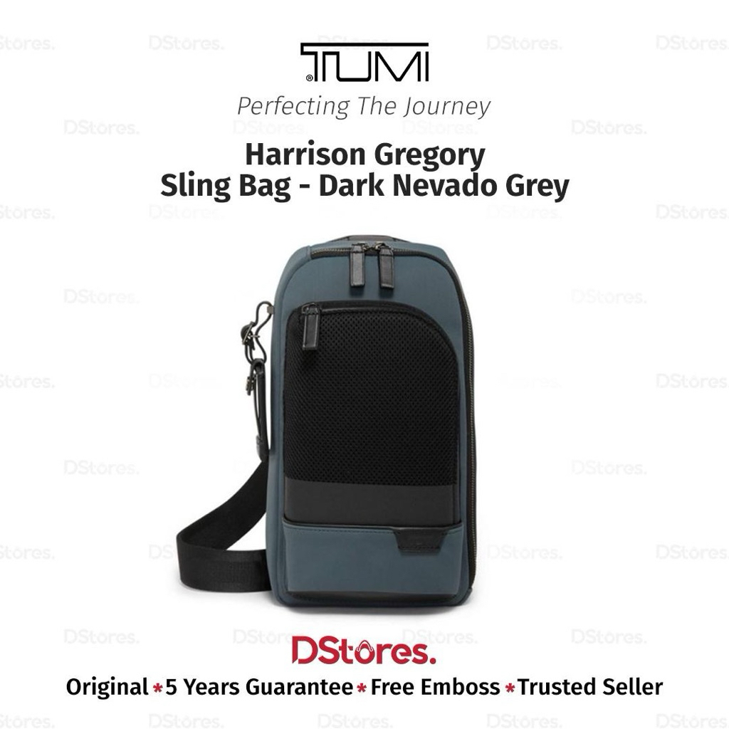 TUM I Tas Selempang Harrison Gregory Sling Bag - Dark Nevado Grey