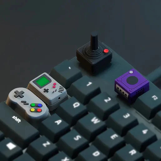 Retro Gaming Console artisan keycap – Mechanical keyboard UV Resin