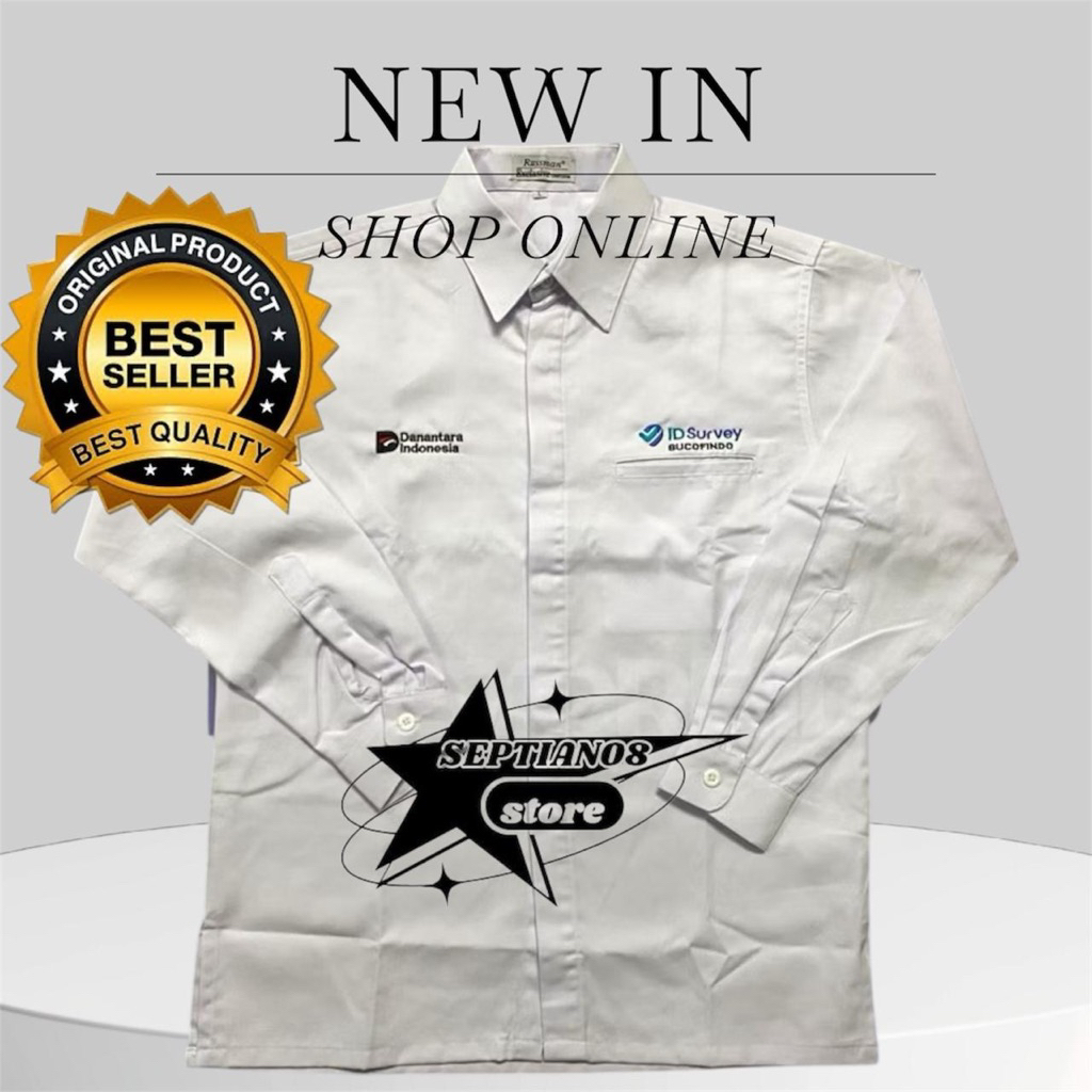 kemeja danantara id survey terbaru putih k1