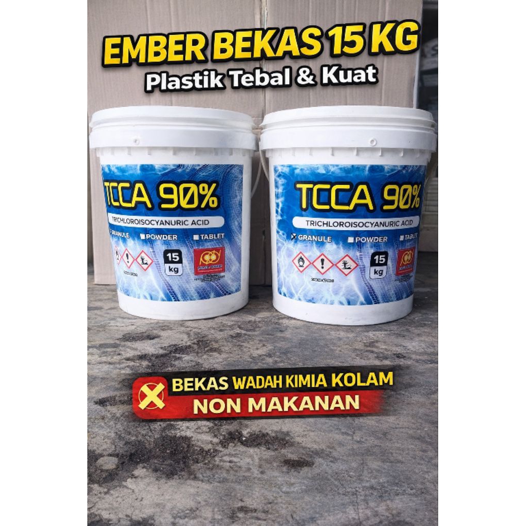 Ember Plastik Bekas 15kg  - Super Tebal & Kuat