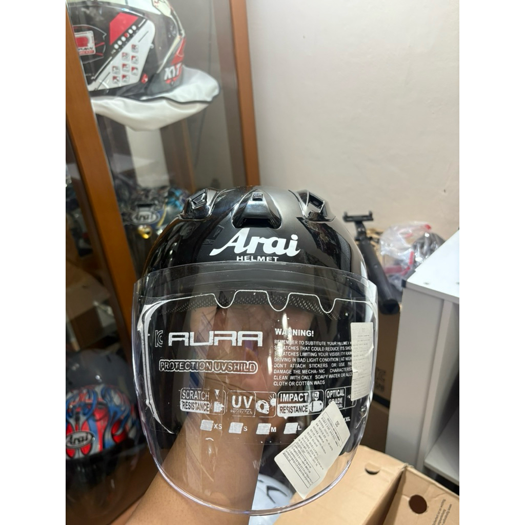 Helm Aura Black Glowsy + spoiler | Korea Post