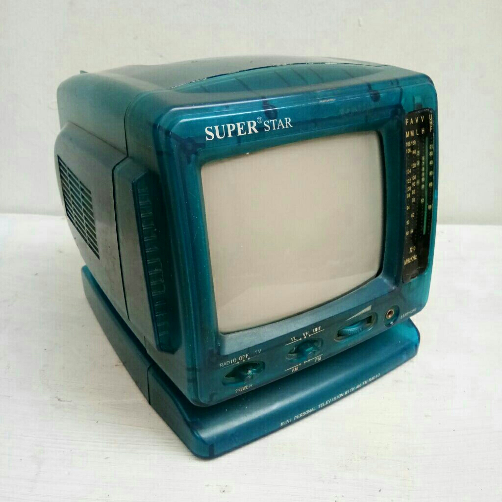 Radio TV Tabung Mini Jadul Vintage ukuran 5.5 inch