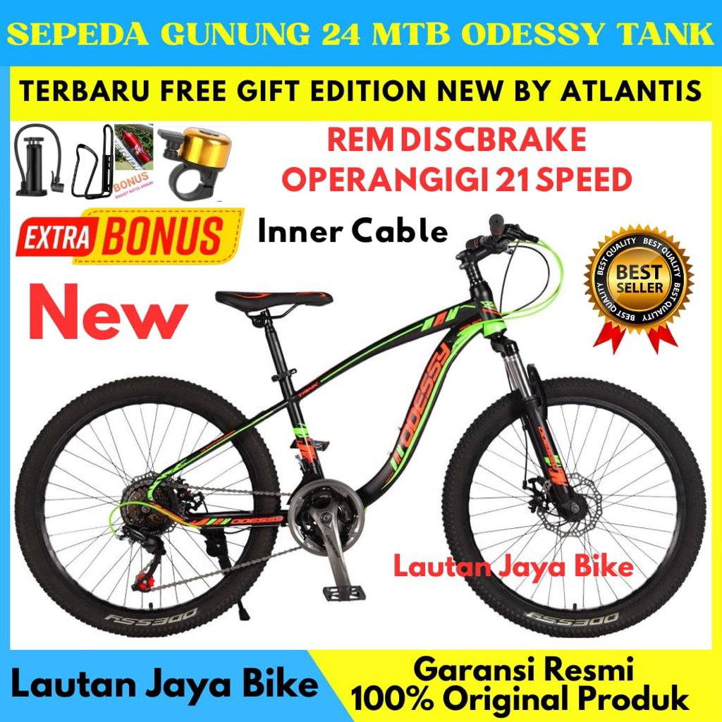 Sepeda Gunung 24 MTB Odessy Tank Rem Discbrake Terbaru