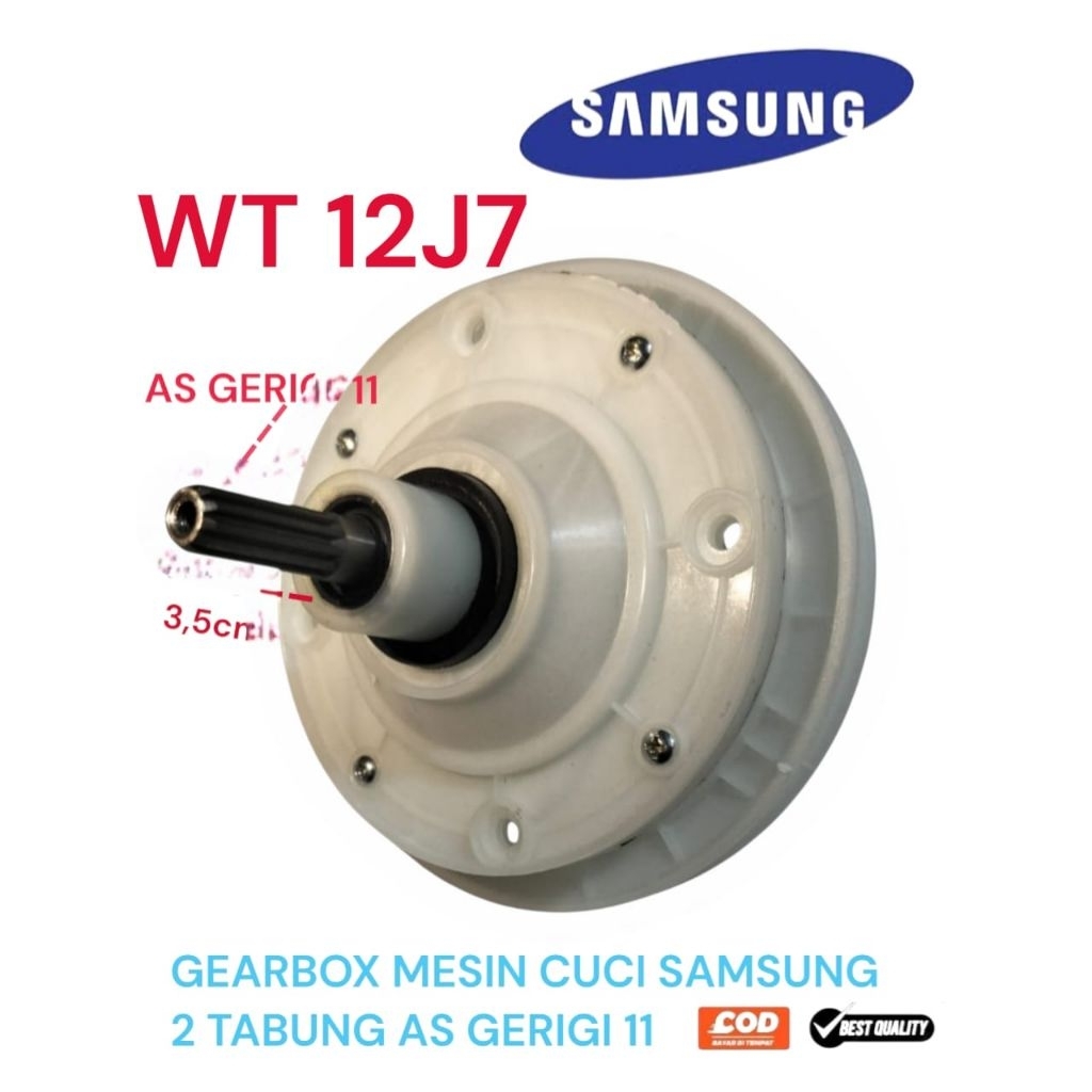 Gear box Mesin Cuci Samsung WT 12J7 Girbok Gearbok Gearbox Samsung 2 Tabung