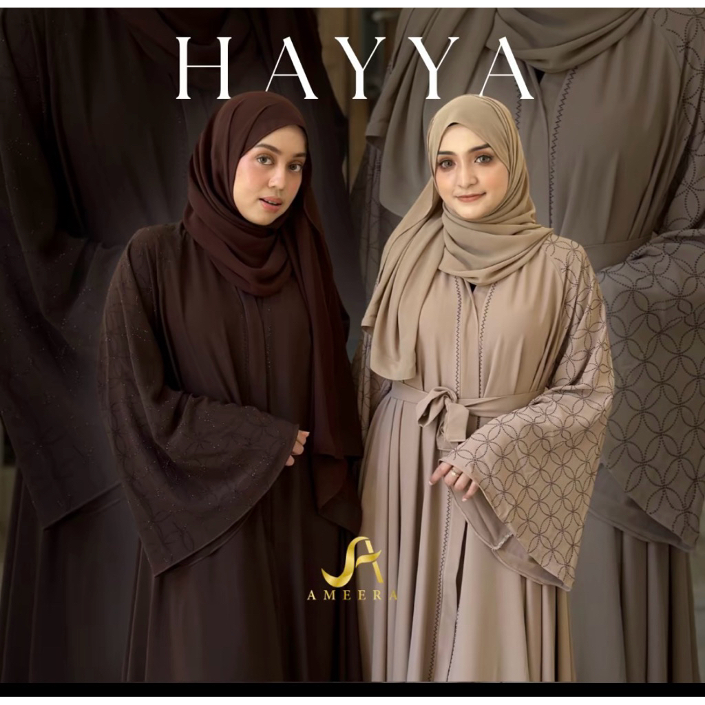 ABAYA HAYYA set pashmina Original Ameera Muslim Gallery