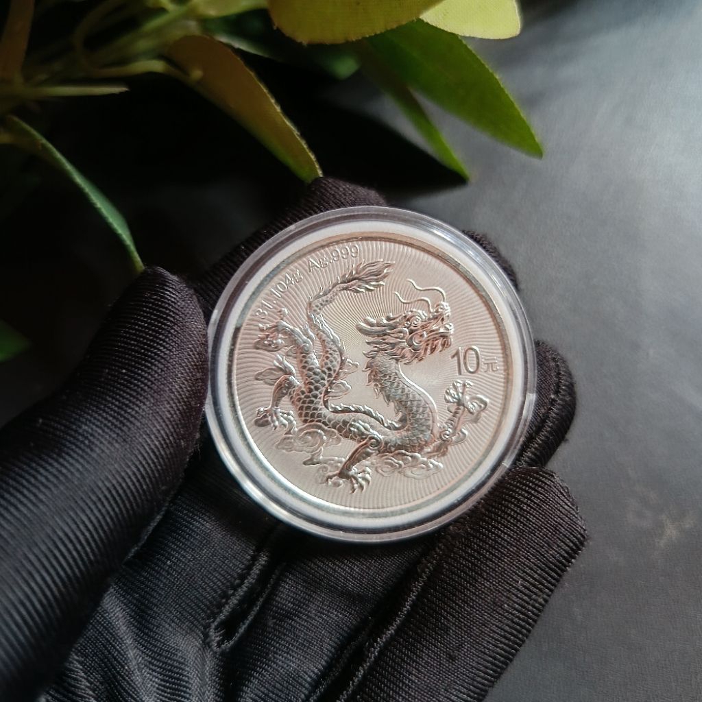 Fine silver 1 Oz Chinese Dragon 2025