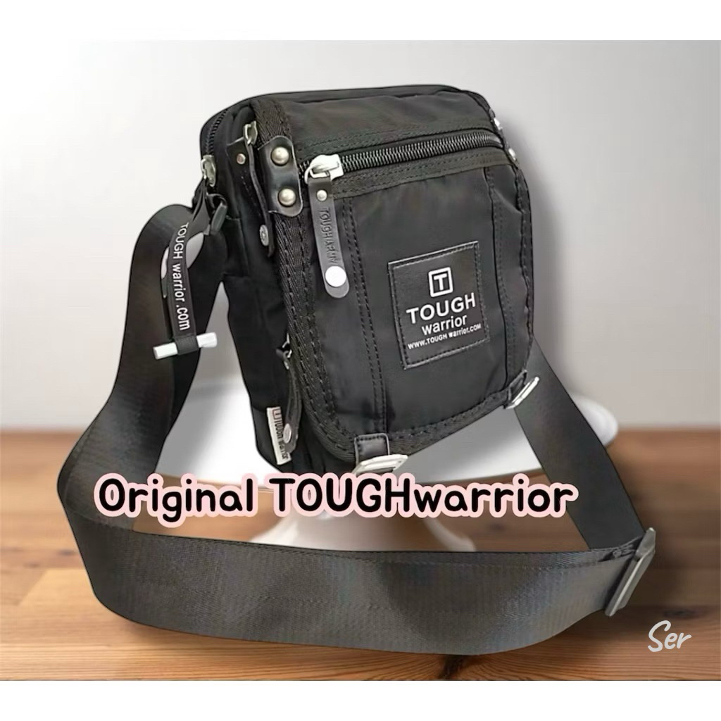 TAS IMPORT SELEMPANG NILON ANTI AIR PRIA //TAS WAISTBAG TOUGH WARRIOR 6107 PRIA //TAS SELEMPANG NILO