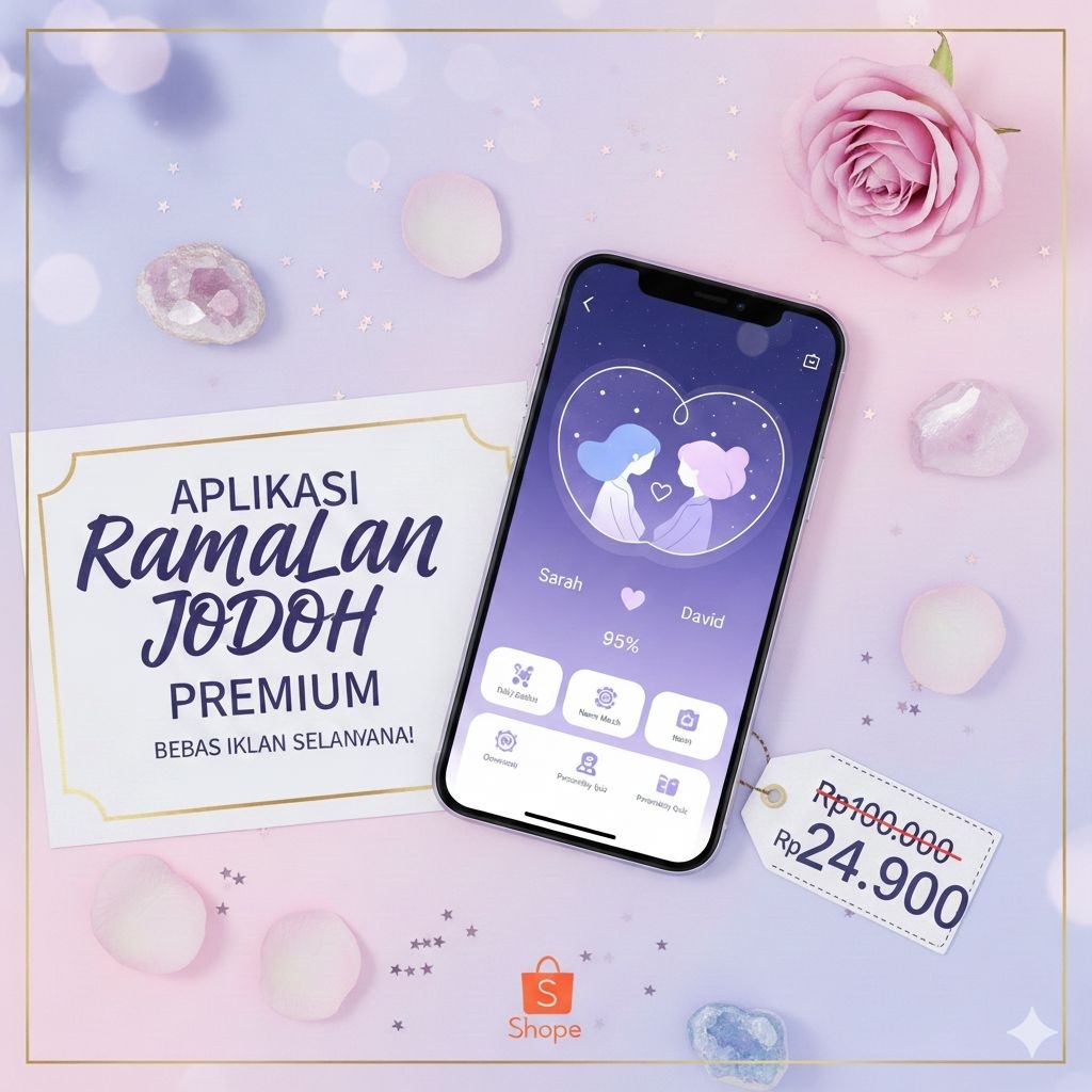​[PROMO] Aplikasi Ramalan Jodoh Premium - Full Version & Tanpa Iklan Selamanya - Akurat & Menyenangk