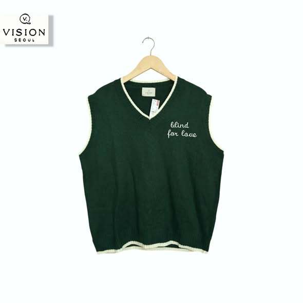 Vest Academia Bordir Unisex Hijau Botol (KODE : B127 - 08)