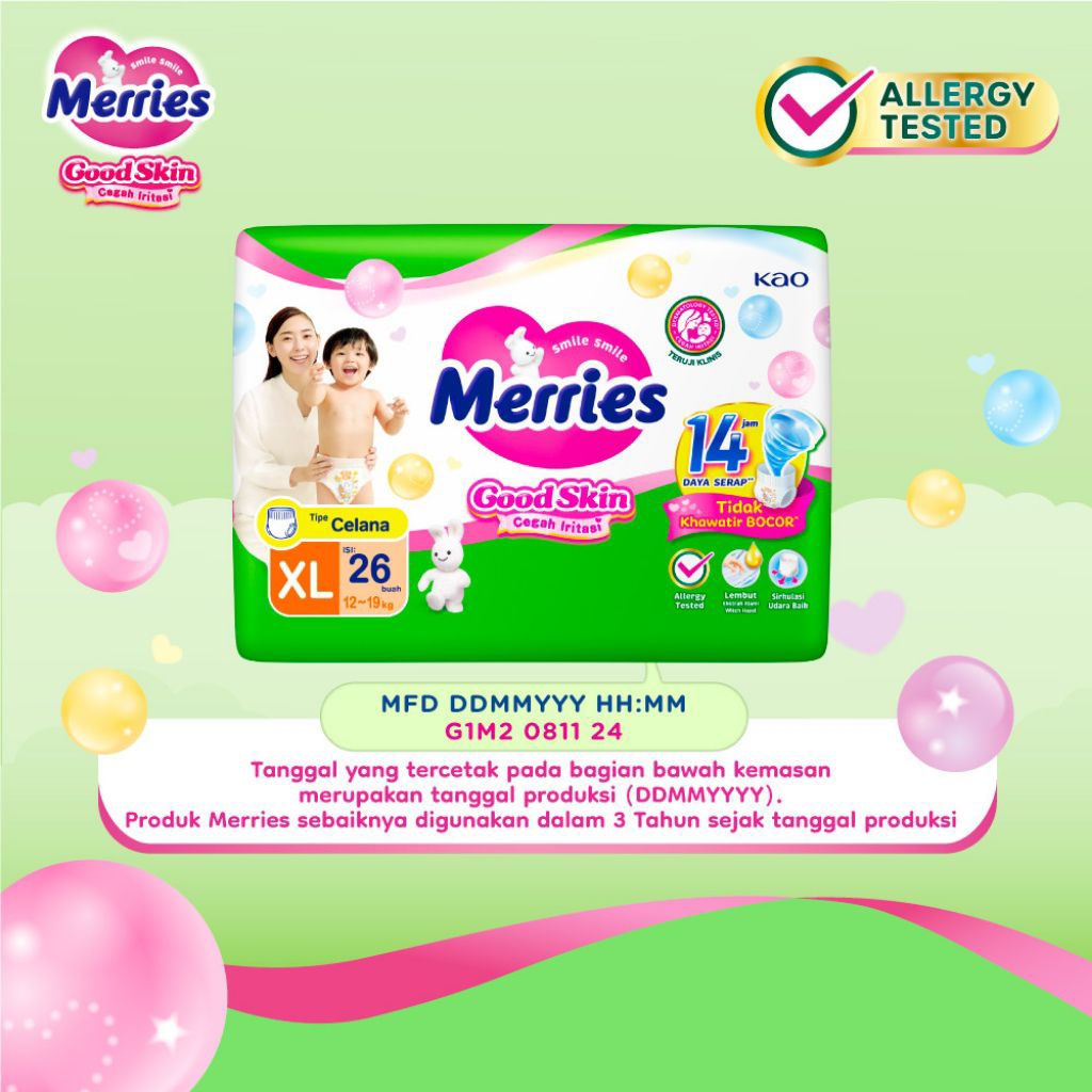 MERRIES GOOD SKIN PANTS XL 26S / MERRIES XL-26 XL26 / POPOK BAYI
