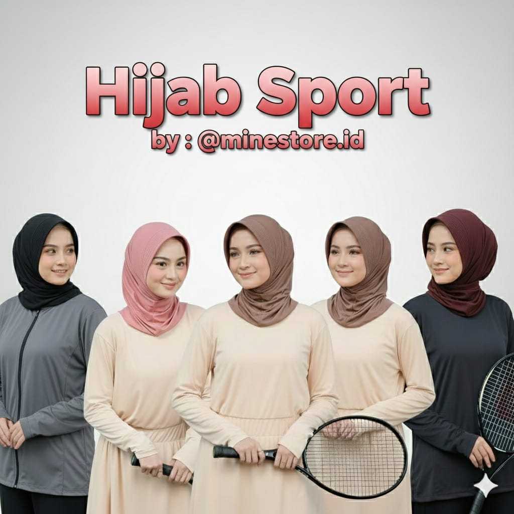 Hijab Instan Bergo Sport by minestore.id