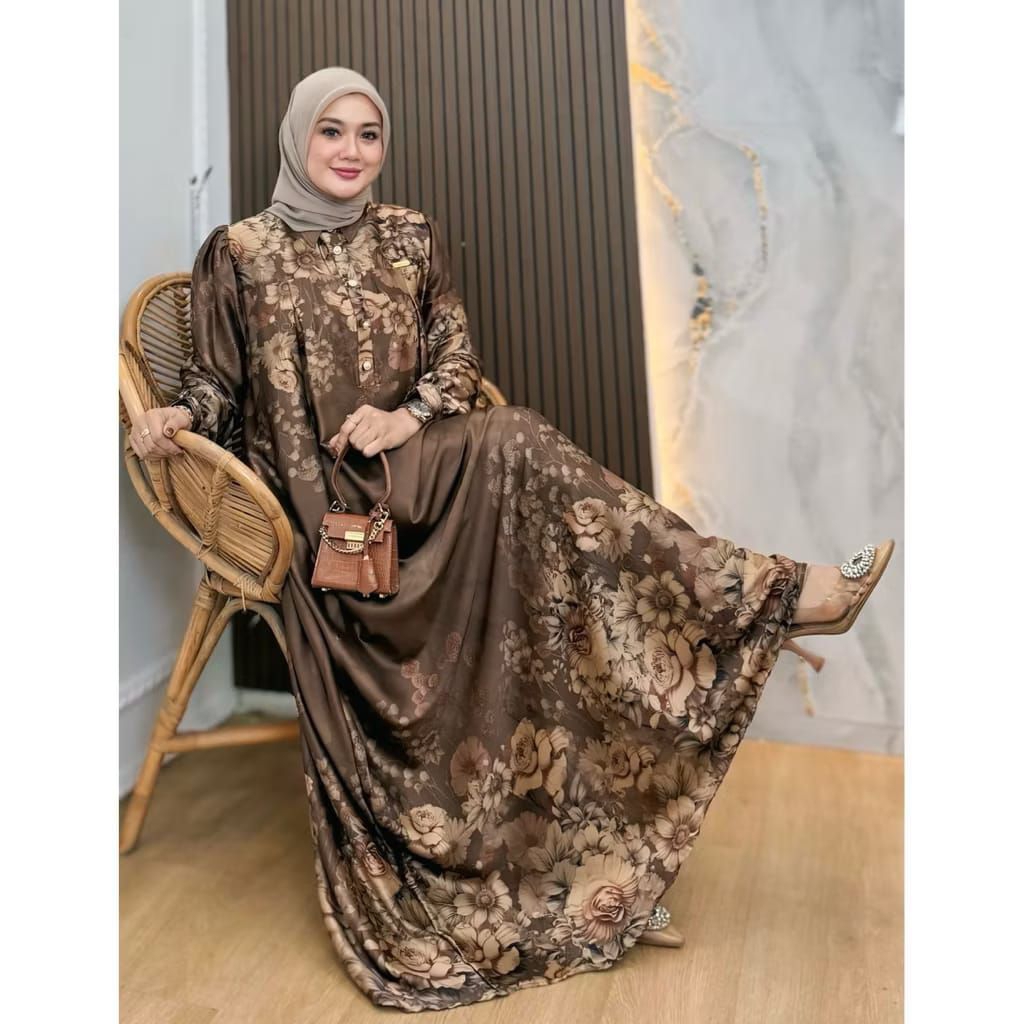 KAMARI DRES SILK MOTIF MEWAH ARMANY SILK