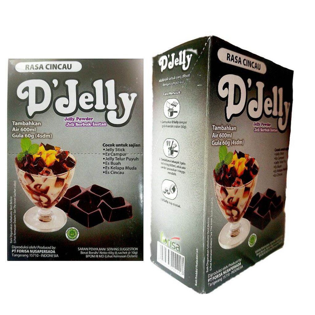 D'jelly By Forisa 1 Box Isi 12 Sachet | 1 Sachet Untuk 600 ml Air