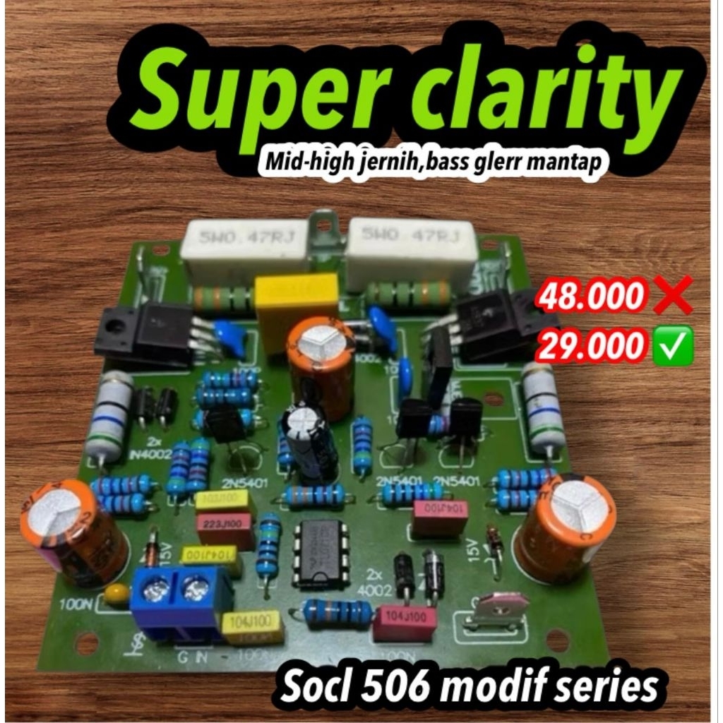 Driver SOCL 506 kwalitas bagus modif clarity(mid-high jernih bass glerr kuat)