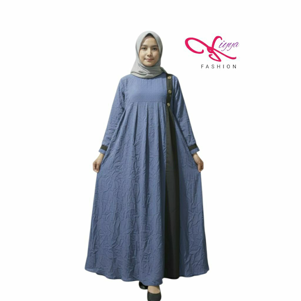 Gamis Abaya Terbaru Model Plat Bahan Crinkle Airflow Premium Gamis Dewasa