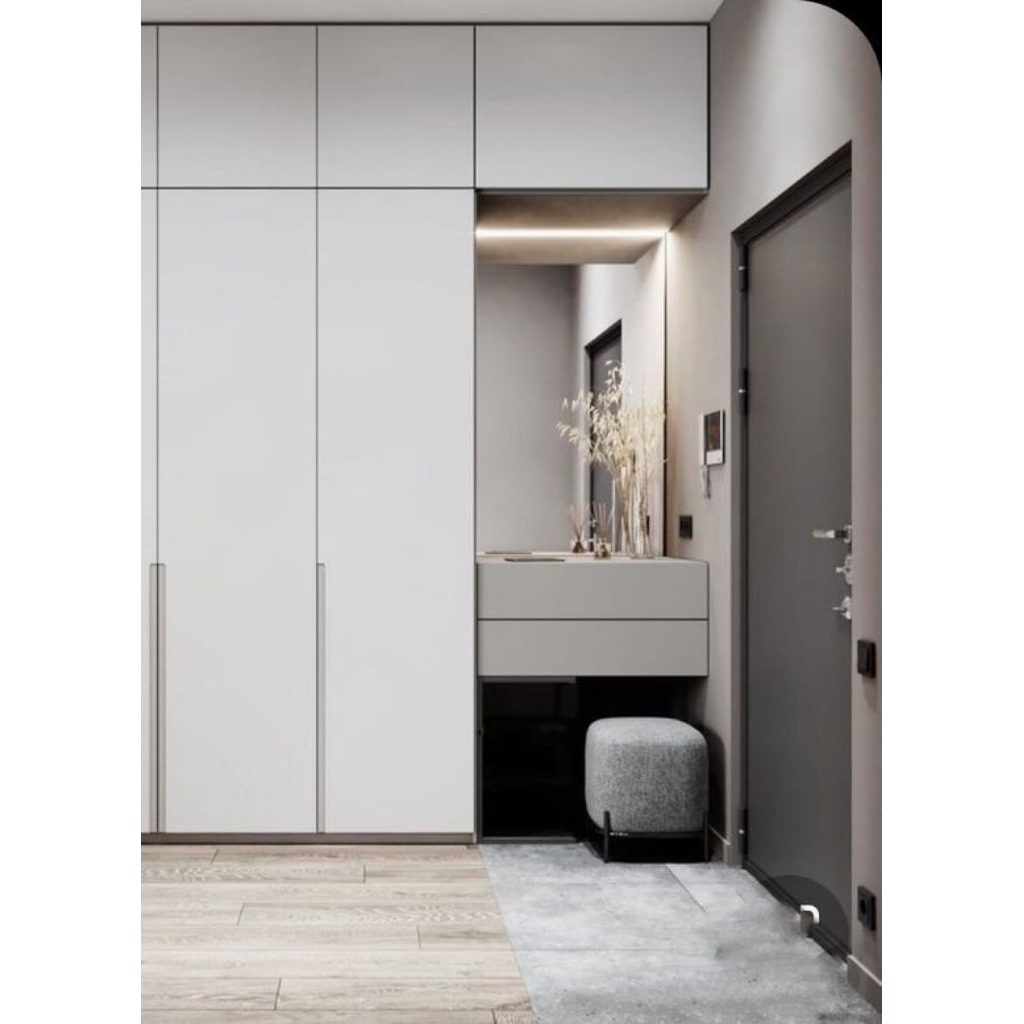 lemari pakaian meja rias minimalis