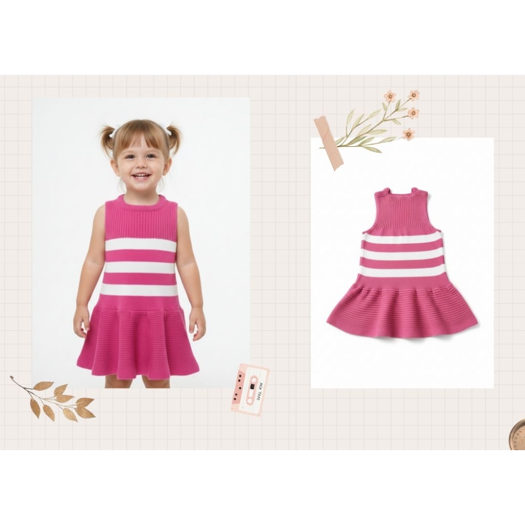 PRELOVED Dress Rajut Anak 2-4 Tahun | Dress Anak 2-4 Tahun | Baju Anak Murah