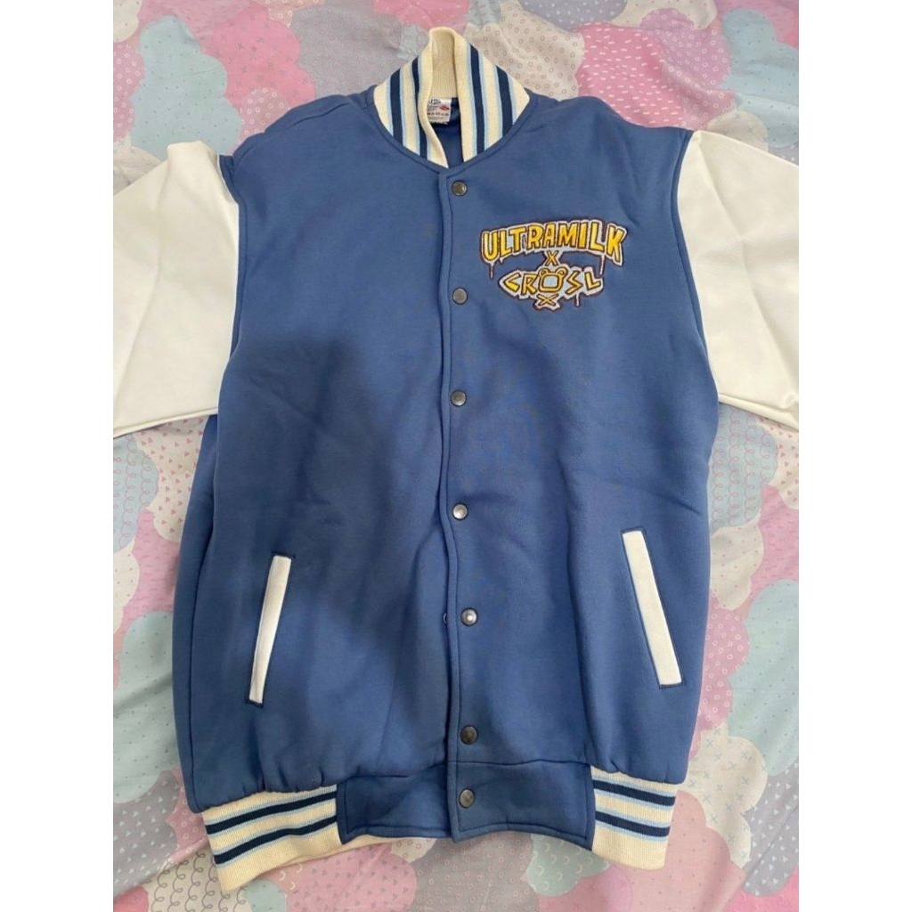 Jaket Varsity CRSL x Ultra Milk not Adidas Nike MLB Pancoat
