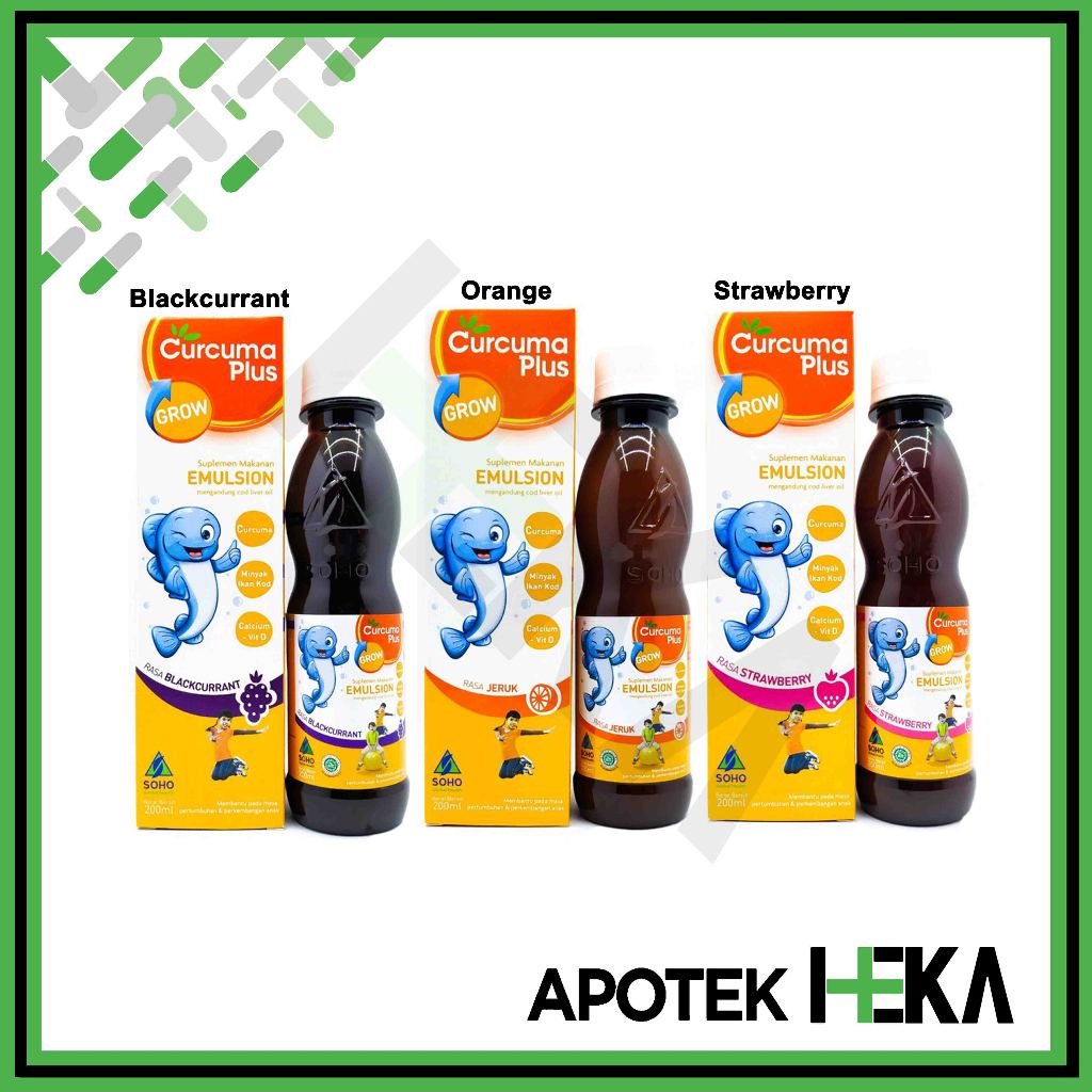 Curcuma Plus Grow Emulsion 200 ml - Sirup Pertumbuhan Anak