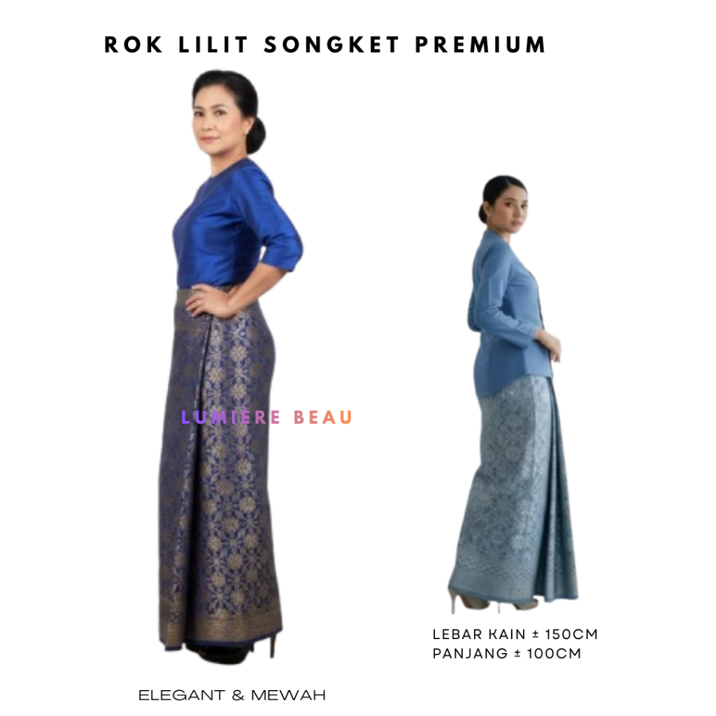 ROK LILIT SONGKET PREMIUM PALEMBANG ROK PESTA ROK LILIT SONGKET MEWAH ROK MEDAN