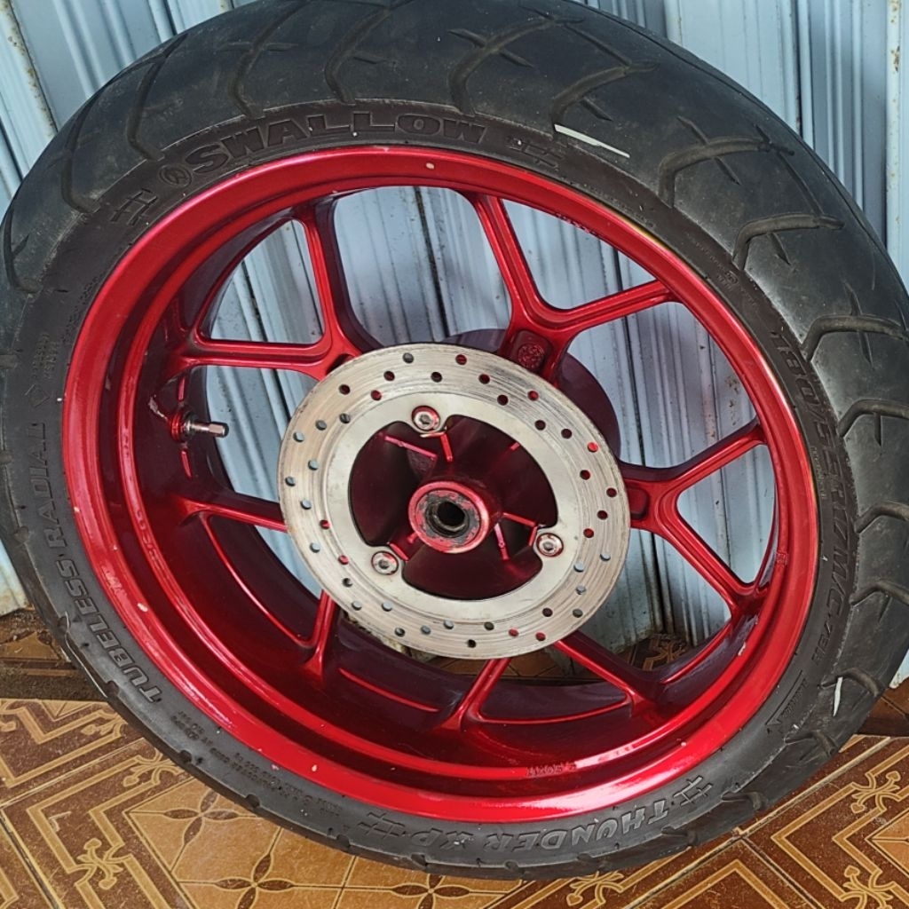 velg belakang r25 ukuran 5.5 inch normal tapak lebar mt25 r25 dan ban 180 set sesuai foto